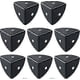 thumbnail image 1 of ZK-Metal corner guards, black stainless steel metal corner guards, suitable for corner guards wooden case, luggage case, flight case 8 pcs, 1 of 5