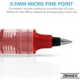 thumbnail image 2 of ZBRANDS Red Platinum Rollerball Pens, Fine Point, 0.5mm, Red Ink, 12 Pack, 2 of 5