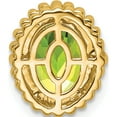 thumbnail image 4 of 14K Yellow Gold Oval Peridot Chain Slide (Width 10) (Length 11.6) - Jbsp, 4 of 5