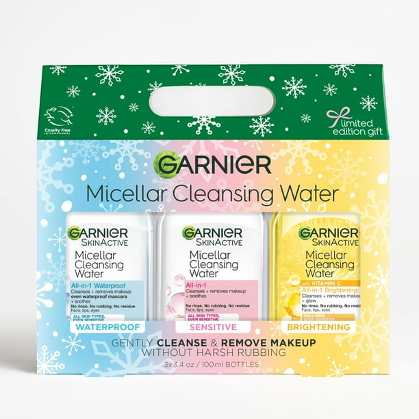 Set de regalo para el cuidado de la piel Garnier SkinActive Micelar Water 100 ml x3