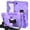 Purple, variant on ELEHOLD Case for Samsung Tab A7 Lite 8.7 (2021), Shockproof Case with 360°Rotating Adjustable Shoulder Hand Strap & Stand,Black