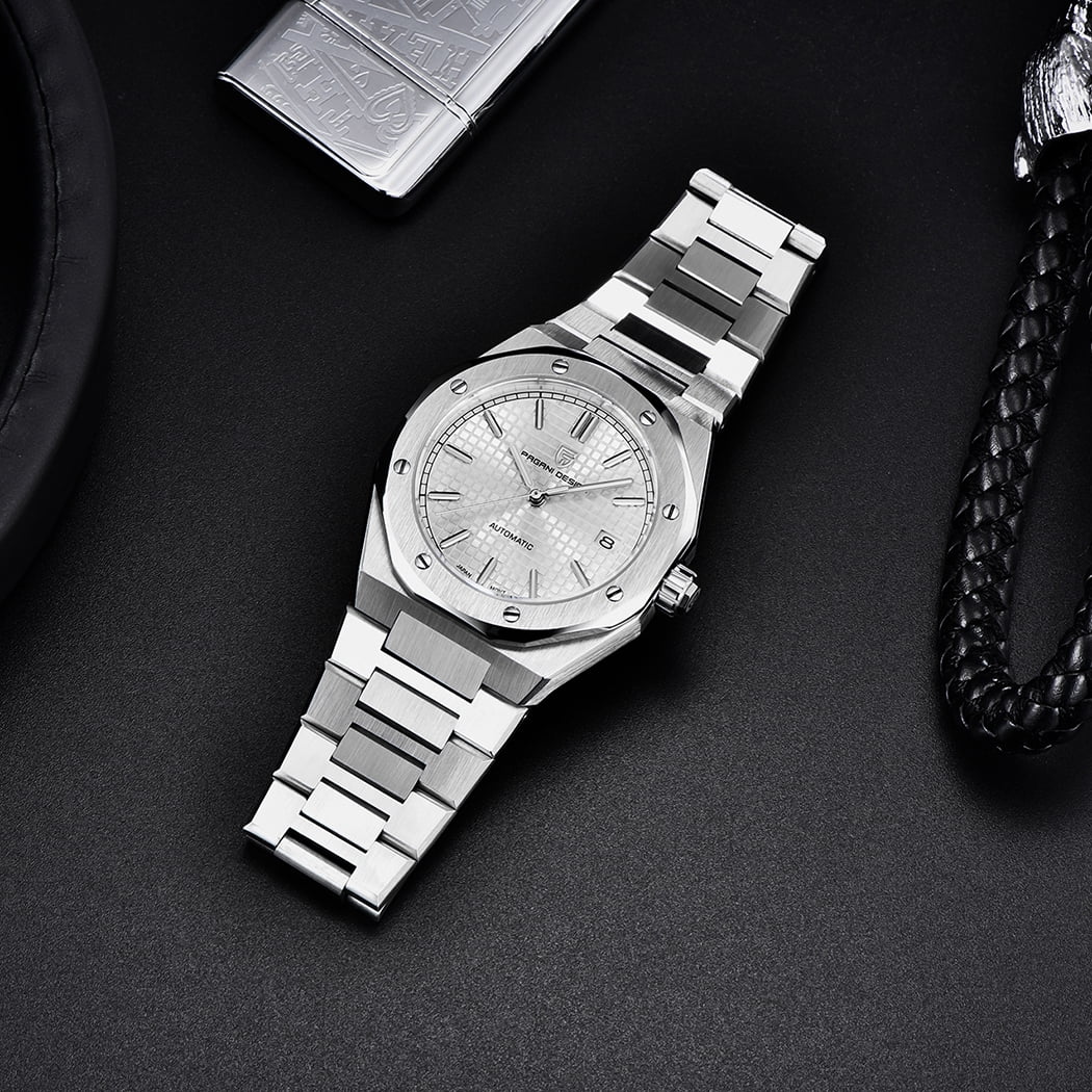 PAGANI DESIGN Automatic Men's Watches Mechanical Stainless Steel Waterproof Wrist Watch for Men NH35A Movt Synthetic Sapphire Glass PD1673