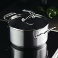 thumbnail image 3 of Circulon 4Qt Stainless Steel Saucepan with Lid and SteelShield Hybrid Stainless and Nonstick Technology, Silver, 3 of 11