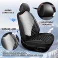 thumbnail image 2 of Car Seat Cover Fit for Hyundai Venue 2020-2025,Waterproof Breathable Leather Automotive Seat Covers Anti-Slip Easy to Install Black,Front Set(2 Seats), 2 of 7