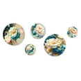 thumbnail image 2 of Designart "Colorful Blooms in Full Glory III" Floral Metal Wall Art Set of 5 Piece, 2 of 5