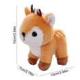 thumbnail image 3 of Christmas Deer Plush Toy Cute Mini Forest Animal Doll for Holiday Decoration Birthday Gift Collectible Decor(Khaki), 3 of 6