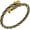 Gold & Black, variant on 2 Tone Adjustable Twisted Wire Cable Bangle Bracelets for Women, Gold & Black
