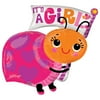 32 inch It's A Girl Ladybug Anagram Foil Mylar Balloon - Party Supplies Decorations