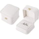 thumbnail image 1 of Piezas Caja de Anillo Blanca Propuesta de Pareja Cajas de Anillo de Cuero de PU Caja de Regalo de Joyería de Compromiso Vitrina de Joyería para Boda Aniversario Navidad (Caja de Anillo Blanca), 1 of 5