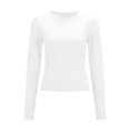 thumbnail image 6 of KTMKH Women's Long Sleeve Crew Neck Slim Fit T Shirts 2024 Y2k Clothes Spring Summer Basic Going Out Tops, 6 of 7