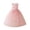 a-62Pink29, variant on Girls Kids Round Neck Sleeveless Formal Dress With Lace Applique Bodice Sparkling Tulle Skirt For Toddlers Weddings Special Occasions Soft Dress