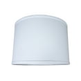 thumbnail image 2 of 14x14x10 Drum Lamp Shade Premium White Linen, 2 of 7