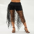thumbnail image 2 of Femmes Maille Demi-Robe Couleur Unie Haute Taille Printemps Été Automne Rue Club Partie Jupe Longue, 2 of 7