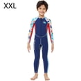 thumbnail image 2 of Naiovety Trajes de neopreno de 2,5 MM, traje de buceo a prueba de frío, traje de neopreno para niños, pantalones largos de manga larga, traje completo Deportes acuáticos azul marino XXL Naiovety OD003648-05, 2 of 6