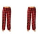thumbnail image 2 of Minnieouse Pantalón largo de poliéster para mujer, informal, transpirable, Primavera Verano, Flexible, a cuadros, para el hogar y el dormitorio, Type3 NO3, 2 of 6