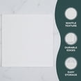 thumbnail image 3 of Unique Bargains 4 Pack 100% Cotton Waffle Weave Kitchen Towels Ivory/Blue 12" x 12", 3 of 5