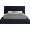 thumbnail image 3 of Meridian Furniture Dorian Navy Velvet King Bed, 3 of 8