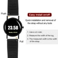 thumbnail image 5 of Uxcell Silicone Watch Band 22mm Soft Rubber Waterproof Watch Strap with Stainless Steel Buckle for Men Women, Black, 5 of 6