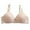 Beige, variant on 2 Pack Bras for Women Ladies Thin Breathable Steel Ring Gathering Comfortable Sagging Large Size Underwear Bras