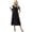Black, variant on Cotton Nightgowns for Women with Pockets Midi Night Gowns for Sleeping Plus Size House Dress Lounge Dress
