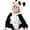 Panda, variant on QEFJNO Newborn Infant Animals Panda Romper Baby Winter Flannel Playsuit Toddler Hoodie Romper Jumpsuit with Zipper