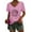 Pink, variant on Clearance! Hassda V Neck T Shirts for Women Women's Baseball Festival Solid Color Baseball Printed V Neck Short Sleeved Top Womens Graphic T Shirts T Shirts for Women Loose Fit Black S-2XL