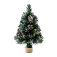 thumbnail image 1 of Mini Christmas Tree With Light Decoration And Gift Mini Christmas Tree Ornaments Table Top Christmas Tree With Lights And Wooden Base For Christmas Decorations, 1 of 9