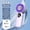 Purple-Free Size/PP, variant on Portable Handheld Mini Fan Six Speed High Power Sixteen Thousand Nine Hundred RPM LED Display USB Rechargeable Lanyard Pocket Size Travel Makeup Outdoor Cooling Air Circulator High Velocity Air Fan