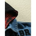thumbnail image 5 of Toddler Jean Jacket Boys Long Sleeve Boys Denim Hoodie Blue Jacket Boys Spring Jackets Boys Jacket Size 3-4 Years, 5 of 7