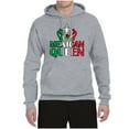 thumbnail image 2 of Wild Bobby Mexican Queen Latin Pride Unisex Graphic Hoodie Sweatshirt, Heather Grey, 3X-Large, 2 of 5