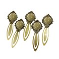 thumbnail image 6 of 5Pieces Vintage Bookmarks Metal Bookmarks with Clear Glass Stone Book Mark Page Clip for Teacher Reader Women Men, 6 of 9