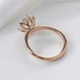 thumbnail image 4 of solitaire jewels 2.5CT Tulip Basket Round Moissanite Solitaire Engagement Ring For Women, 18K Rose Gold, 4 of 6