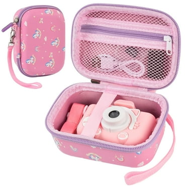 Kids Camera Case​​ for Goopow/for Mgaolo - ​​Travel Camera Bag​​ with ​​Zipper Mesh Pocket​​ - Pink (Box only)