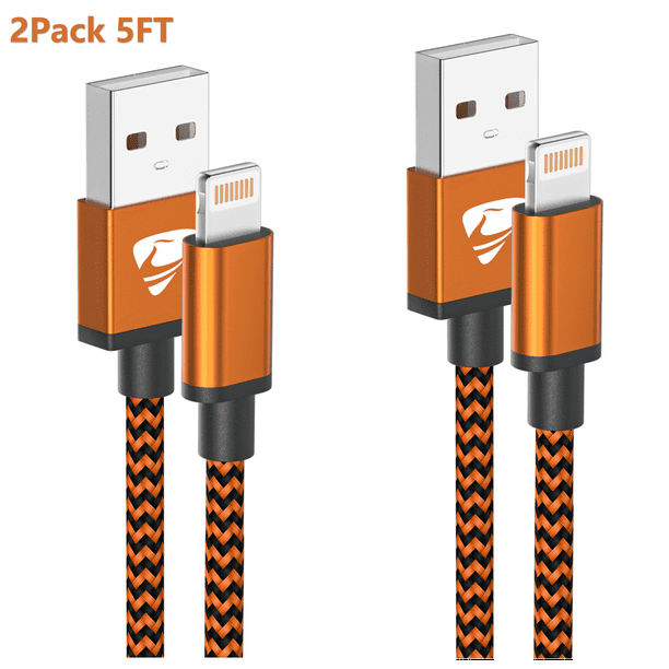 iPhone Charging Cable, Aioneus Lightning Cable 2Pack 5ft iPhone Charger