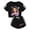 Black, variant on Princess Girl`s Graphic Aphmaus Print T-Shirt and Shorts Set for Toddler and Big Kids Outfit Casual Tracksuit