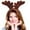 Reindeer Headband Brown, variant on PMU Christmas Reindeer Antlers Deer Headband w/Holly Brown Christmas Celebration Costume Accessories Party Props and Party Supplies for Plays, Festivals, Photo Shoots (1/Pkg) Pkg/1