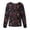 Multicolor, variant on Women's Long Sleeve Love Print Cardigan Scrub Top with Stand-Up Collar and Button-Down Front, Casual Loose Fit Lightweight Jacket for Nurses and Medical Staff Blue L