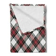 thumbnail image 2 of Tartan Soft Flannel Fleece Throw Blanket, Traditional Plaid with Diagonal Lines and Rhombuses Scottish Culture Inspirations, Cozy Plush for Indoor and Outdoor Use, 60" x 80", Multicolor, by Ambesonne, 2 of 5