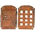thumbnail image 3 of A29 Hand Forged Speakeasy Door Grill with Viewing Door, Rust Finish, 3 of 4