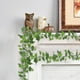 thumbnail image 5 of Hojas de batata artificiales Godom de ratán - Vides verdes para techo, decoración de Acción de Gracias, decoración de ratán otoñal, ideal para bodas en casa o fiestas., 5 of 6
