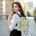 thumbnail image 6 of FORMRS Mini Backpack Purse for Women Travel Daypack Casual Shoulder Bag, Retro Blue Floral, 6 of 7