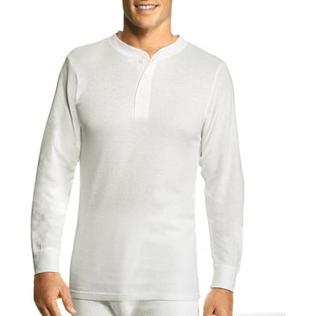 Hanes - Men's Thermal Henley