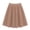 Coffee, variant on Girls Midi Swing Skater Skirt,Uniform Skirts for Girls,Elastic High Waist Solid A-Line Skirt,Knee Length Casual Skirt for Back to School