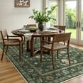 thumbnail image 3 of Lahome Decor Floral Area Rug 5x7, Machine Washable Rugs for Entryway, Non Slip Rug with Vintage Printed, Low Pile Carpet for Living Room Kitchen Bedroom Home, Green, 3 of 9