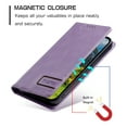 thumbnail image 4 of K-Lion for iPhone 7 / 8 / SE 2022 & 2020 Wallet Case, Luxury Business Style Card Holder Cash Slot Magnetic Closure Shockproof Protective Case Premium Leather RFID Blocking Full Phone Cover ,Purple, 4 of 7