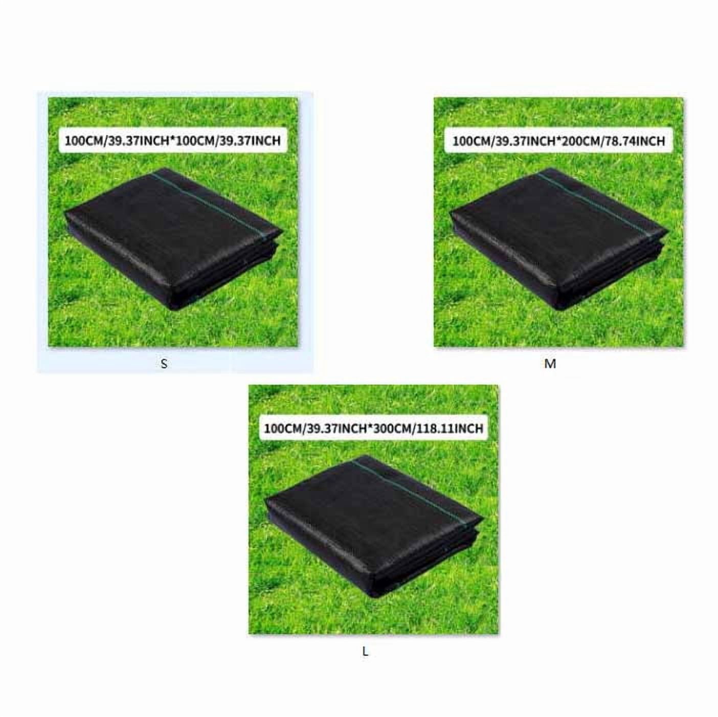 Weed Barrier Fabric – Permeable Landscape Ground Cover for Farms,Orchards,Flower Beds,Black Weed Block Roll,3.3 ft Wide,Multiple Lengths Available