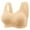 Beige, variant on Wireless Bra for Women Daisy Floral Patterns Scalloped Bras Seamless Full Coverage Supportive Push Up Bralettes Red 44