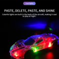 thumbnail image 3 of Lksixu Four-channel Remote Control Car Electric Racing Toy Simulation Luminous Sports Car Colorful Lighting with Clear Case Vehicle Car Model Boy's Gifts for Christmas Birthday on Clearance, 3 of 7