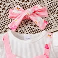 thumbnail image 6 of mgoYE Newborn Baby Girl Summer Clothes Short Sleeve Bubble Romper Bow Shorts Jumpsuit Infant Outfit 0 3 6 9 12 18 Months(Red,9-12 Months), 6 of 9