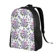 thumbnail image 2 of Fotbe Violets Flowers Mochila de Viaje para Laptop, Mochila Ejecutiva Delgada y Resistente 15.6", 2 of 8